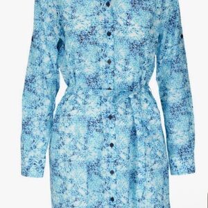 Vilebrequin Long Sleeve Dress in Blue and Black